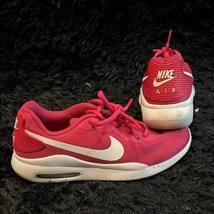Nike Red and White Air Sneakers